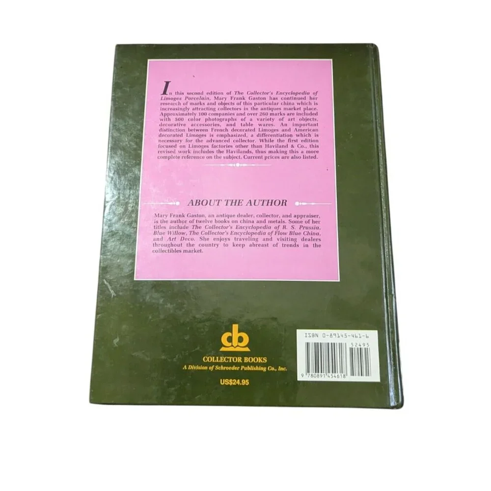 The Collectors Encyclopedia Of Limoges Porcelain Second Edition Mary Frank Gasto